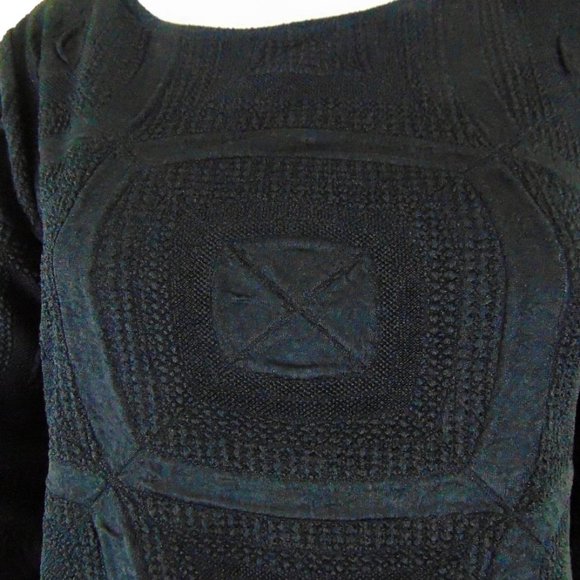 DEVONSHIRE CREAM | Vintage | Black Textured Pullover Sweater - Picture 2 of 5